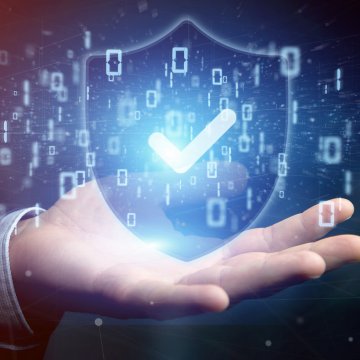 instant checkmate background check service hand holding checked sign in palm